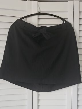 St. Johns Bay Active Black Skort with Front Tie